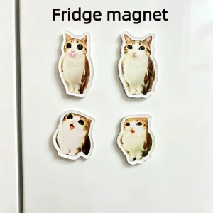 Meowl Series Fridge Magnets（Set of 4）
