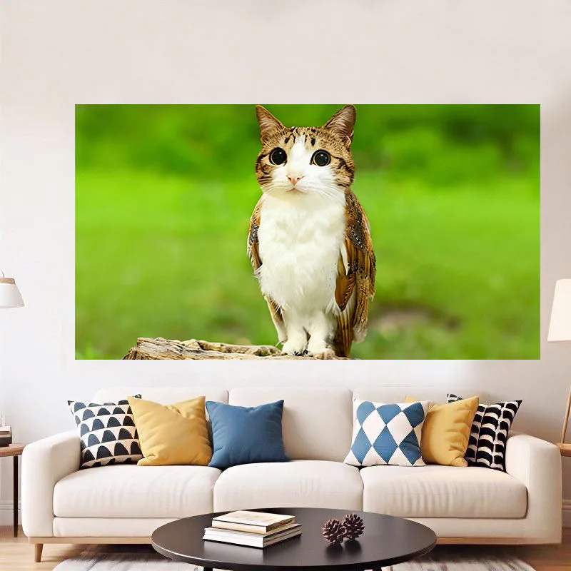 Meowl backdrop, decorative canva