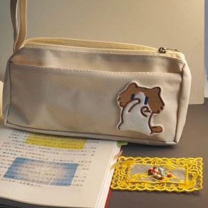 Monthly salary cat stationery storage bag