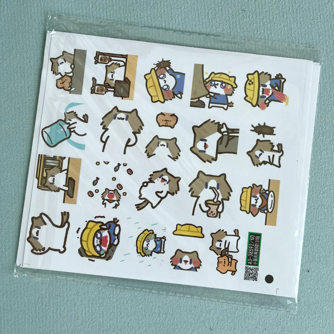 120 emojis stickers for 'Monthly Salary Cat'