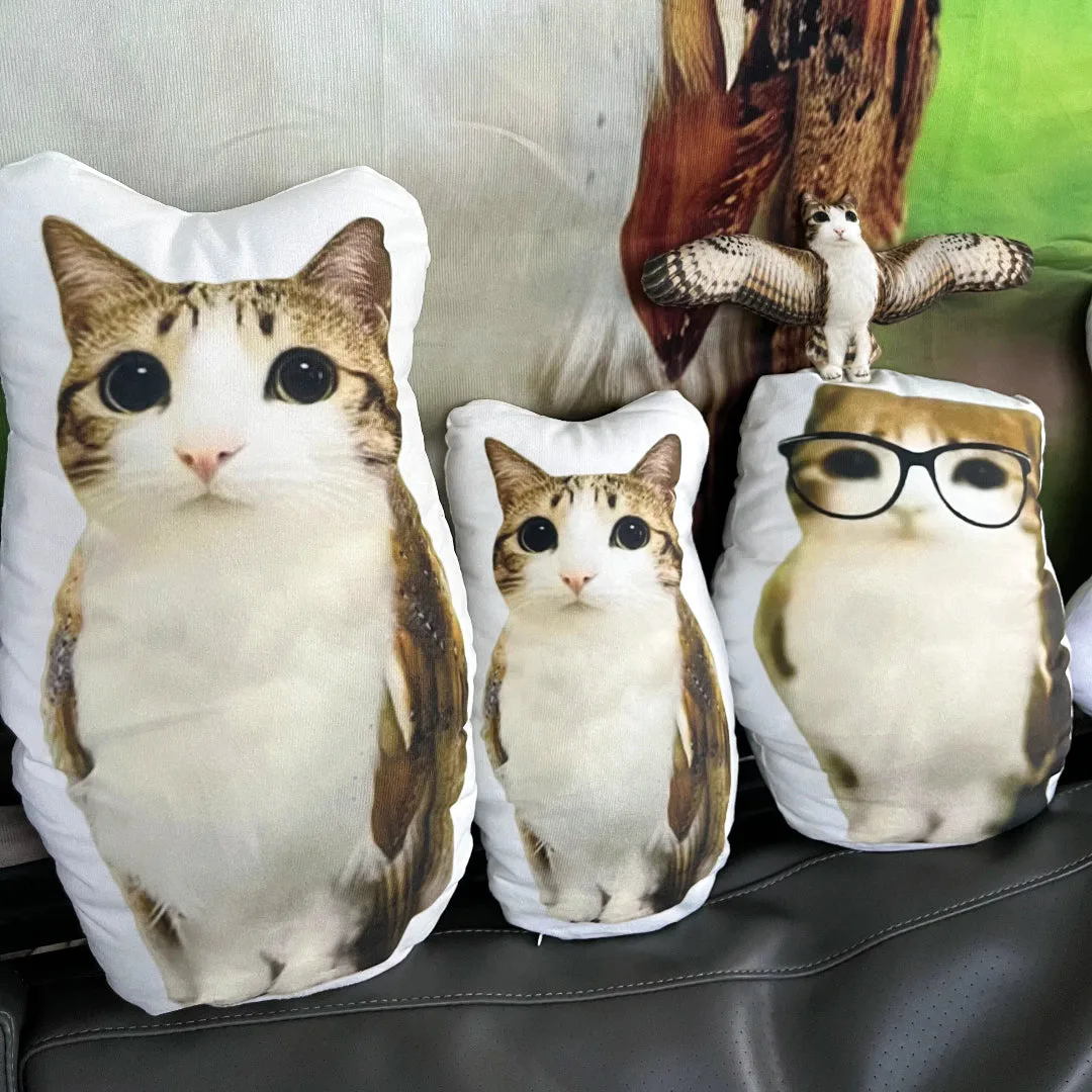 Standard Version Meowl Pillow（Double‑Sided Print）