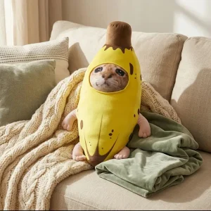 Banana Cat Plush Pillow