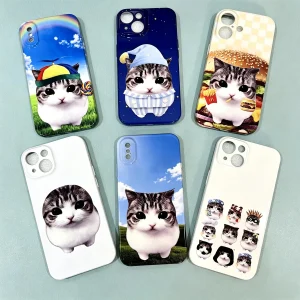 Crunchy Triangle Cat Series Phone Case