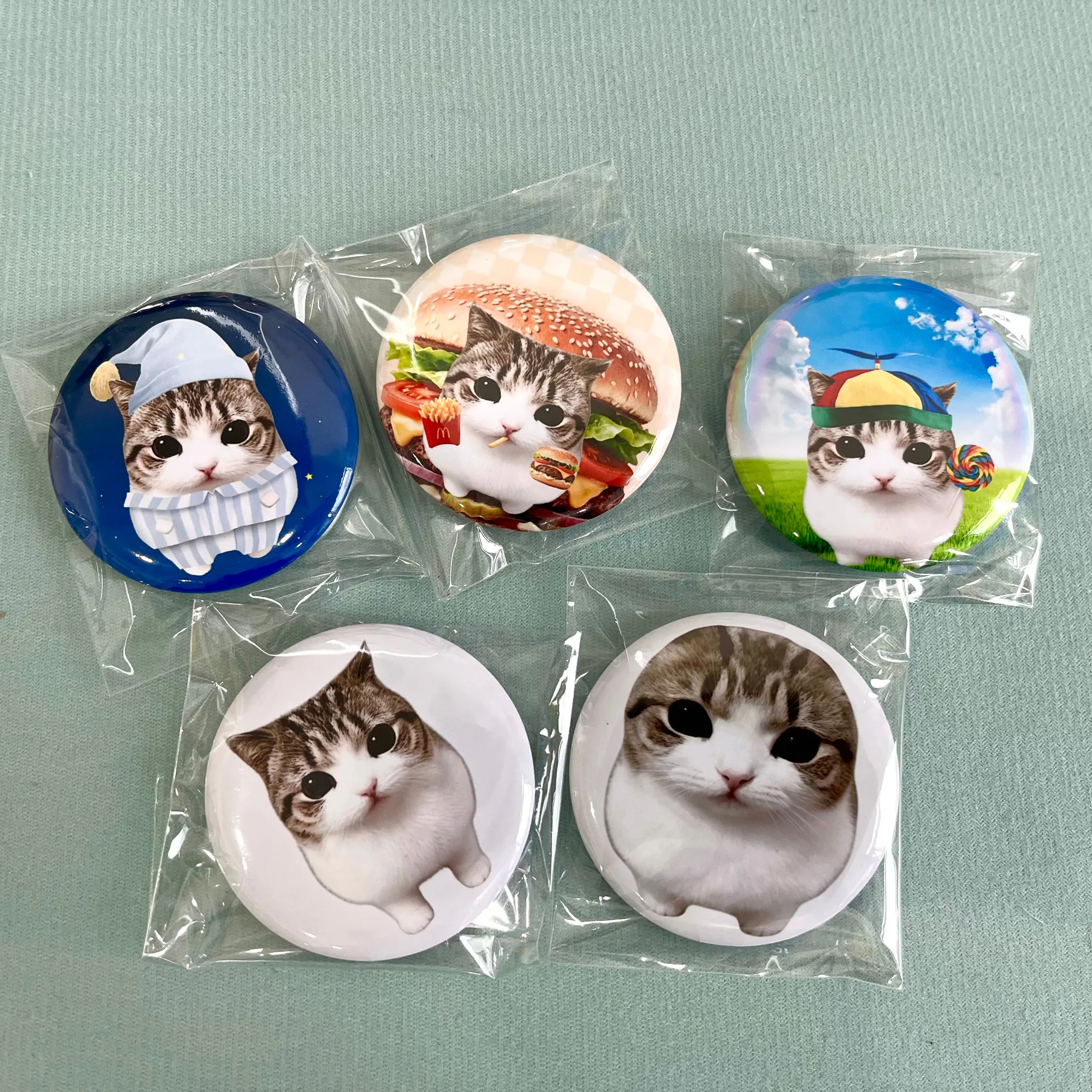 Cheesy Triangle Cat Badge