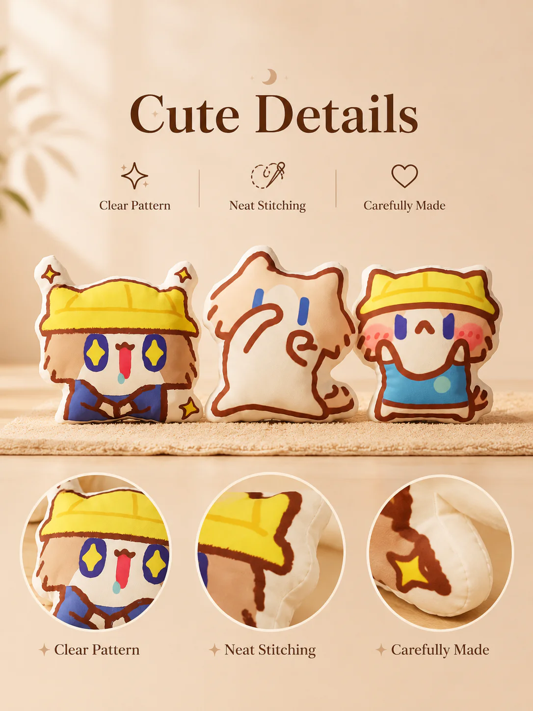 Cute Monthly Salary Cat Plush Pillow, Kawaii Cartoon Cat Stuffed Doll, Soft Throw Cushion Waist Support Plush Toy, Lovely Cat Character Decor Gift