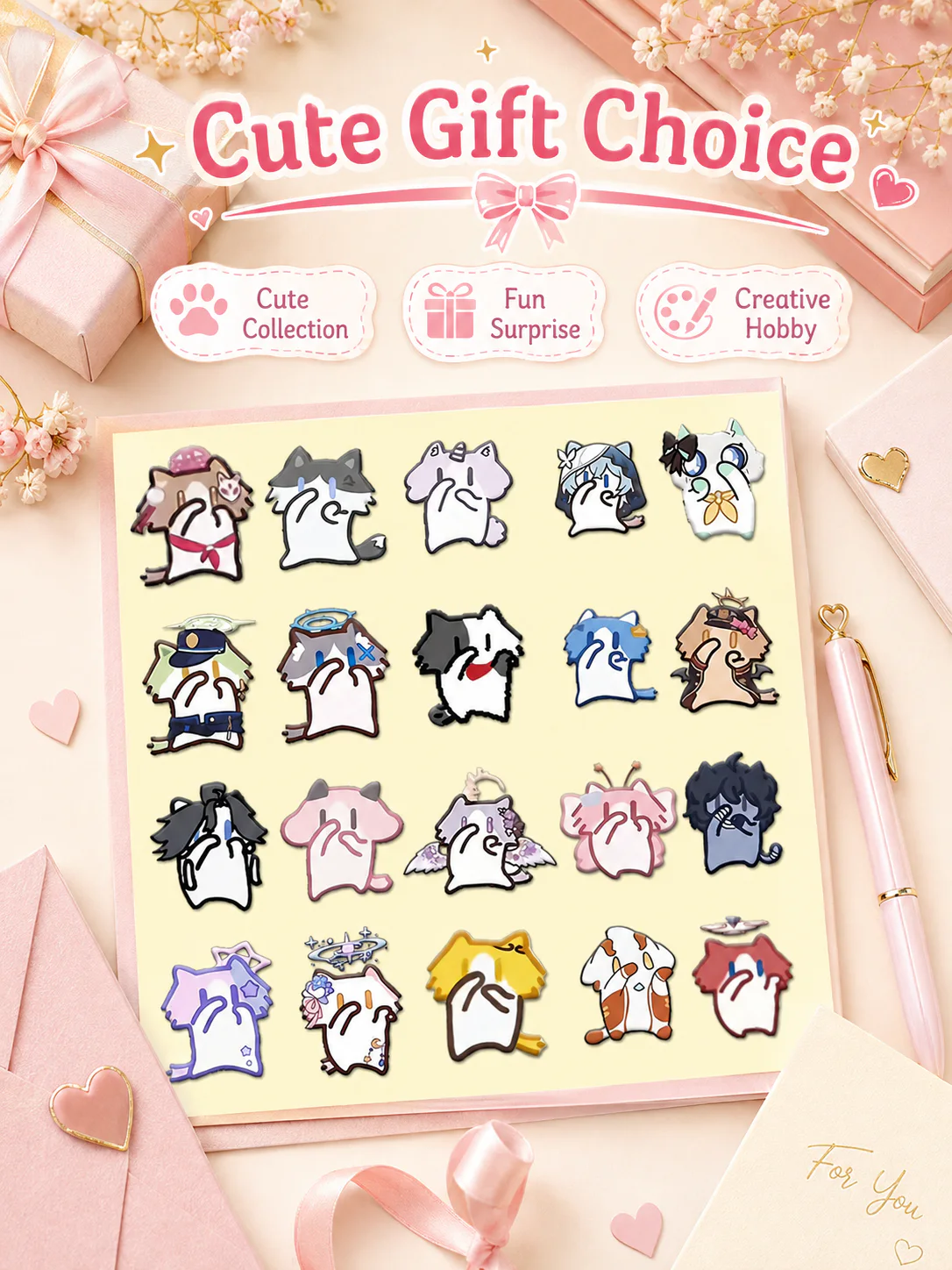 Cute Monthly Salary Cat Transfer Stickers, Kawaii Cartoon Cat Clear Waterproof Stickers, DIY Decorative Decals for Phone Case Water Bottle Laptop Journal
