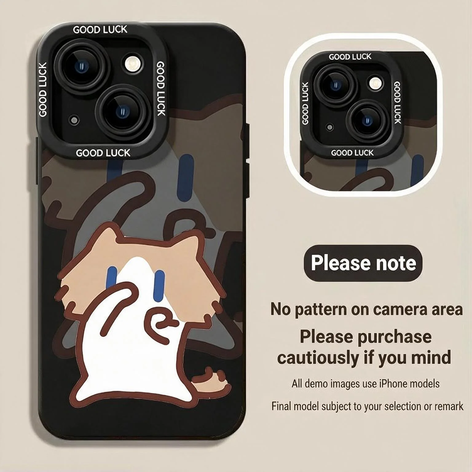 Cute Monthly‑salary Cat Phone Case Compatible with iPhone