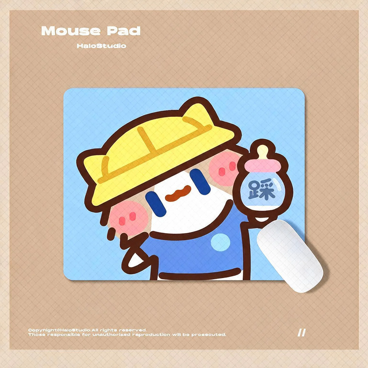 Monthly‑Salary Cat Mouse Pad, Cute Office Desk Mat