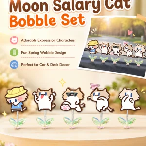 Cute Cartoon Cat Swing Car Dashboard Ornament, Lovely Wobbly Figure Decor, Car & Electric Vehicle Interior Decoration